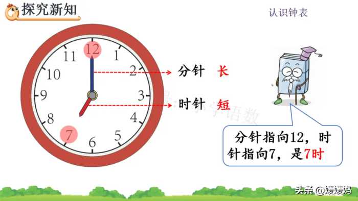 人教版一年级数学上册第7单元《认识钟表》课件及同步练习