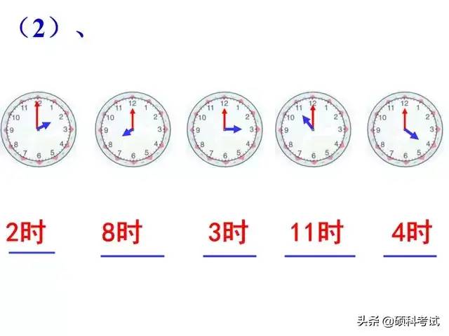 一年级数学上册《认识钟表》专项复习，带孩子一起来学习吧！