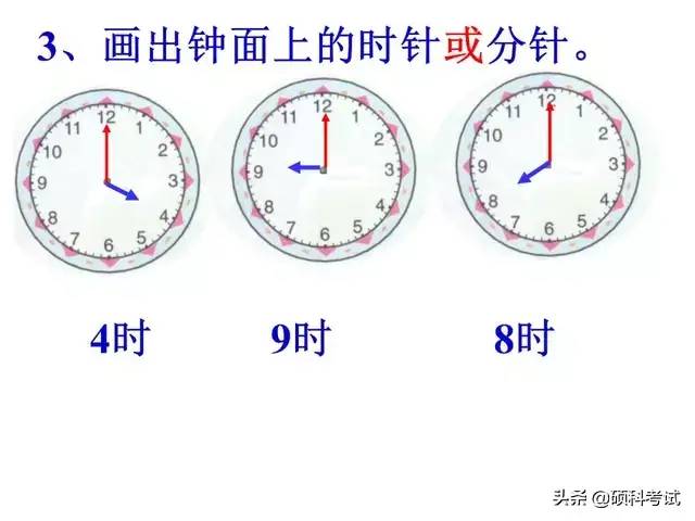 一年级数学上册《认识钟表》专项复习，带孩子一起来学习吧！