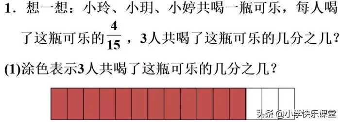 人教版小学六年级上册数学第1章《分数乘整数》知识点 同步练习