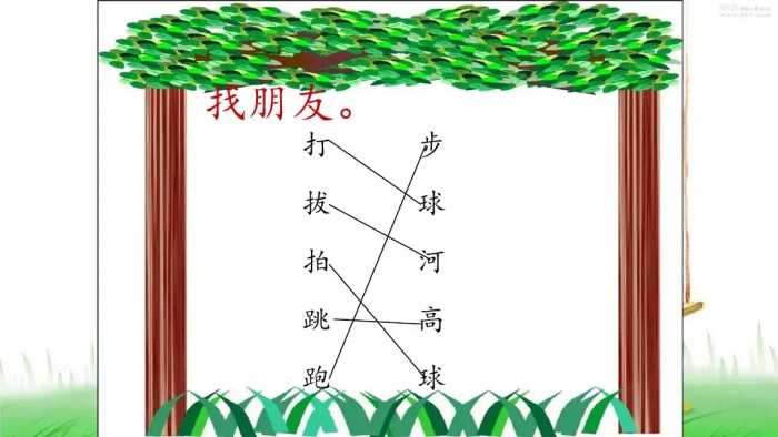 部编版一年级下册识字7《操场上》知识点 图文讲解