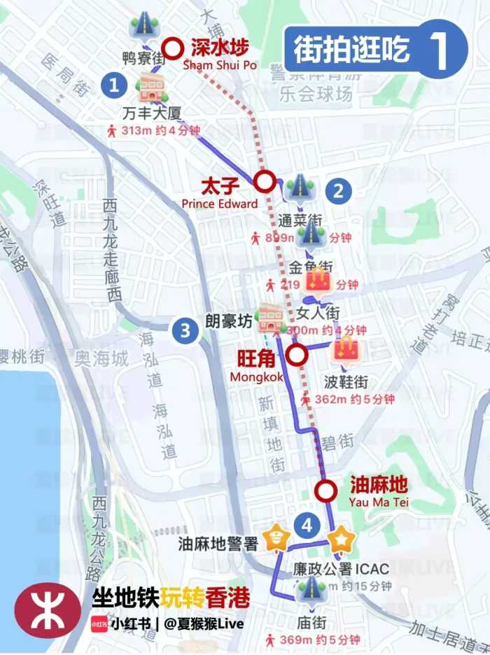 香港旅游收藏这16张攻略地图，景点、交通、美食和住宿都搞定